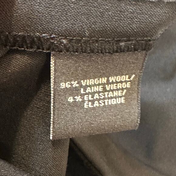 Lafayette 148 New York Virgin Wool Pants sz 14 Black Wool Pants - Picture 4 of 10